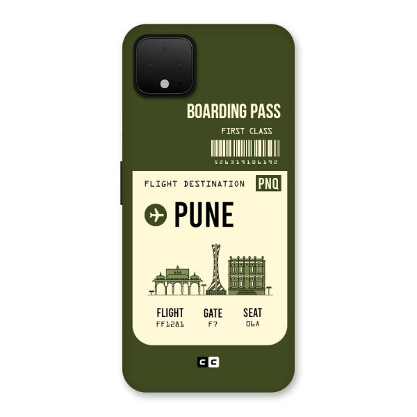 Pune Boarding Pass Back Case for Google Pixel 4 XL