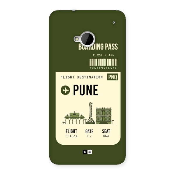 Pune Boarding Pass Back Case for HTC One M7