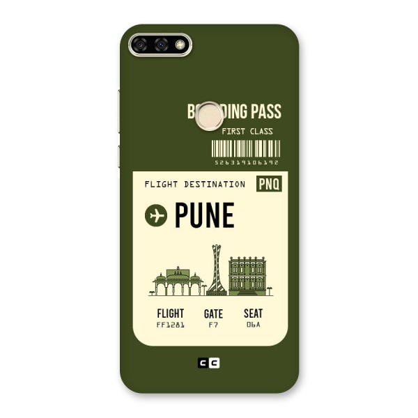 Pune Boarding Pass Back Case for Honor 7A