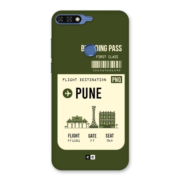 Pune Boarding Pass Back Case for Honor 7C