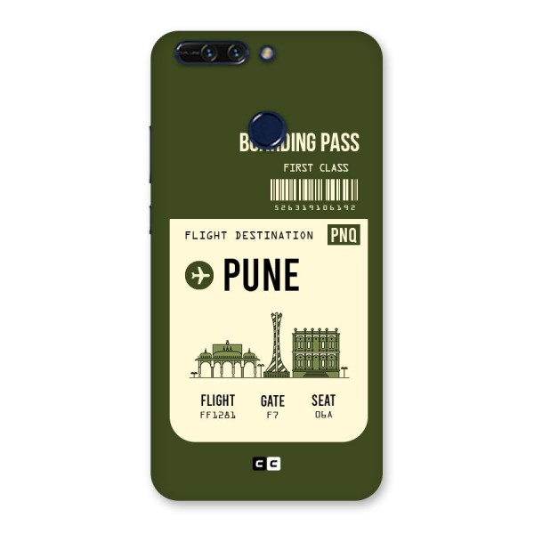 Pune Boarding Pass Back Case for Honor 8 Pro