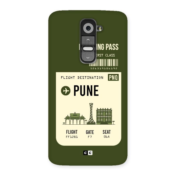 Pune Boarding Pass Back Case for LG G2