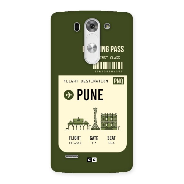 Pune Boarding Pass Back Case for LG G3 Beat