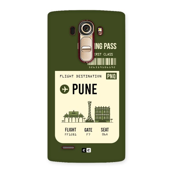 Pune Boarding Pass Back Case for LG G4
