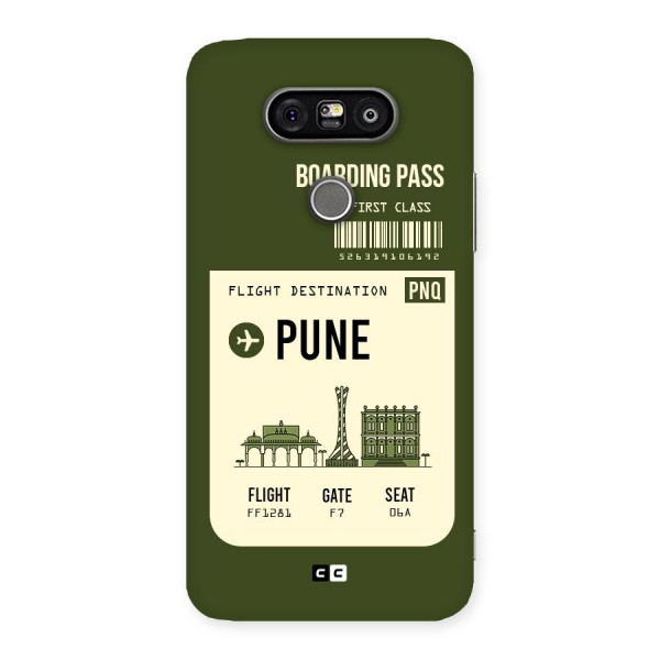 Pune Boarding Pass Back Case for LG G5