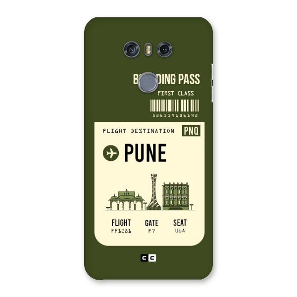Pune Boarding Pass Back Case for LG G6