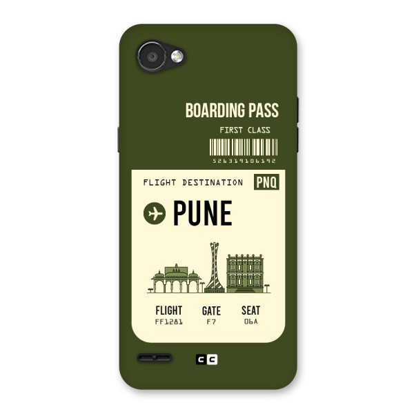 Pune Boarding Pass Back Case for LG Q6