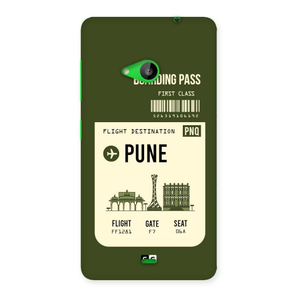Pune Boarding Pass Back Case for Lumia 535