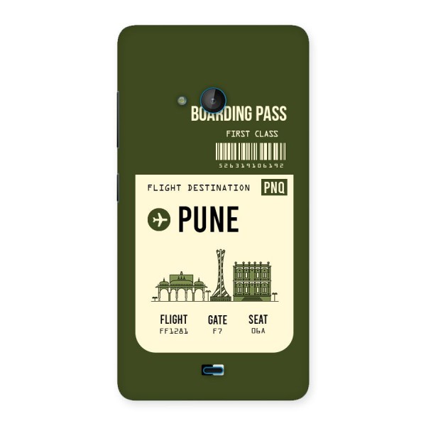 Pune Boarding Pass Back Case for Lumia 540