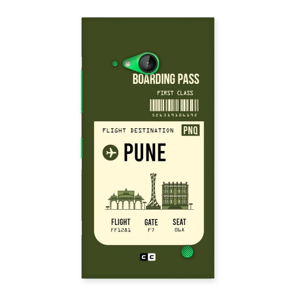 Pune Boarding Pass Back Case for Lumia 730