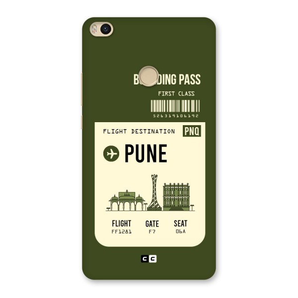 Pune Boarding Pass Back Case for Mi Max 2
