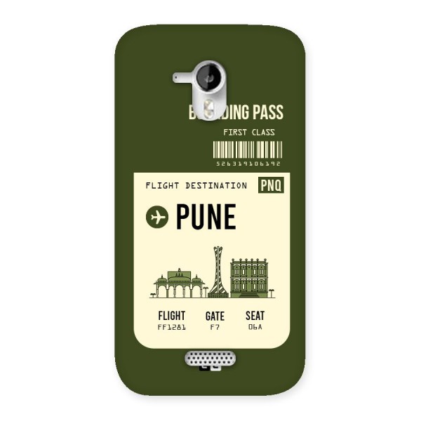 Pune Boarding Pass Back Case for Micromax Canvas HD A116