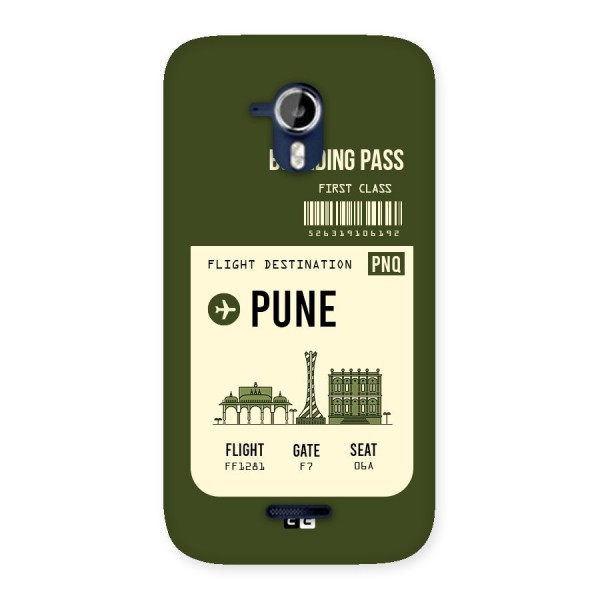 Pune Boarding Pass Back Case for Micromax Canvas Magnus A117