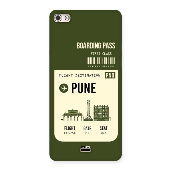 Pune Boarding Pass Back Case for Micromax Canvas Silver 5