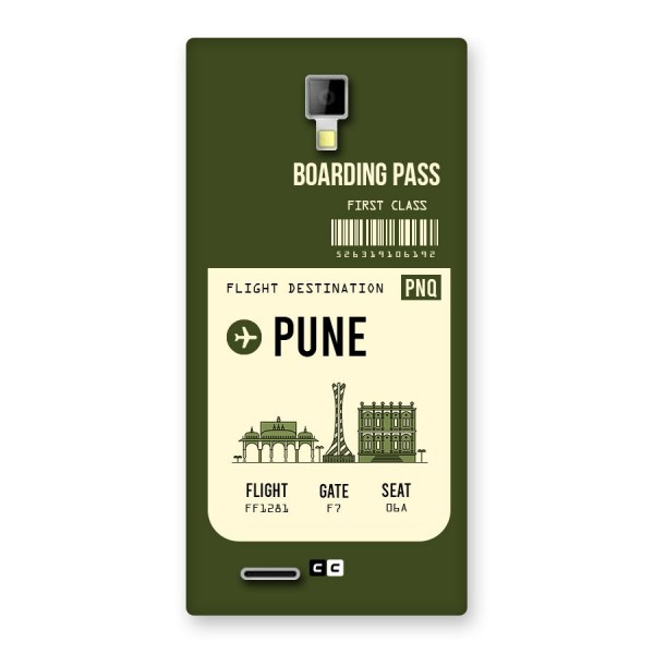 Pune Boarding Pass Back Case for Micromax Canvas Xpress A99