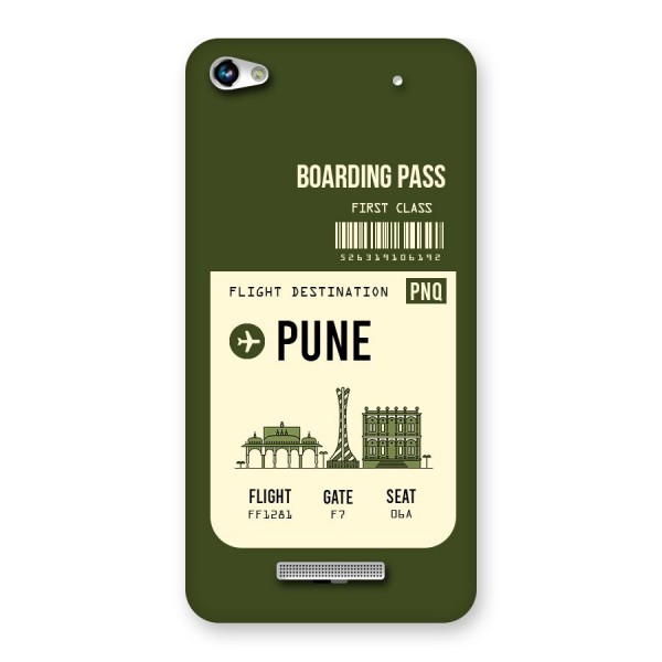 Pune Boarding Pass Back Case for Micromax Hue 2