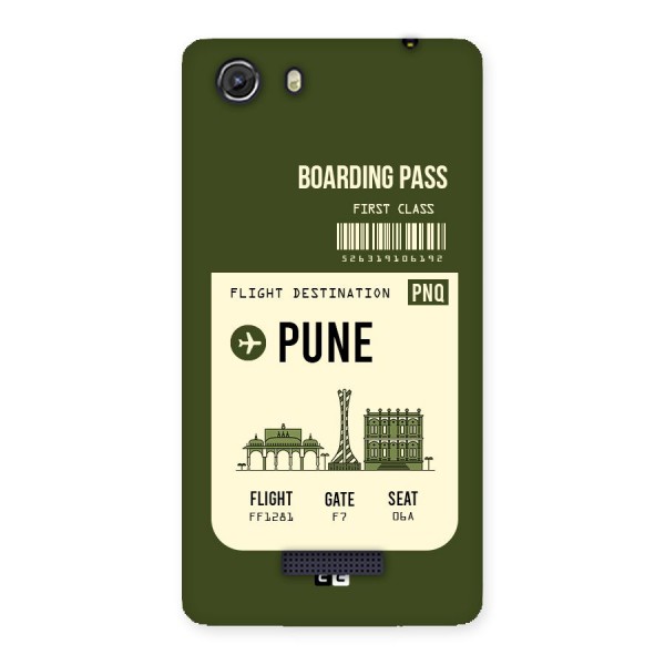 Pune Boarding Pass Back Case for Micromax Unite 3