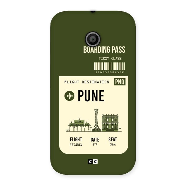 Pune Boarding Pass Back Case for Moto E
