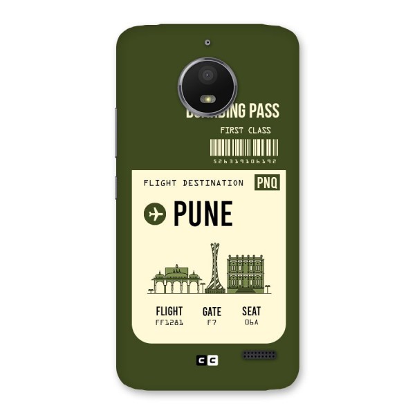 Pune Boarding Pass Back Case for Moto E4