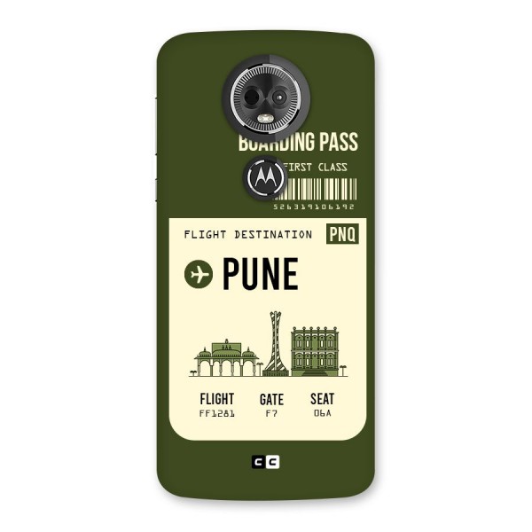 Pune Boarding Pass Back Case for Moto E5 Plus