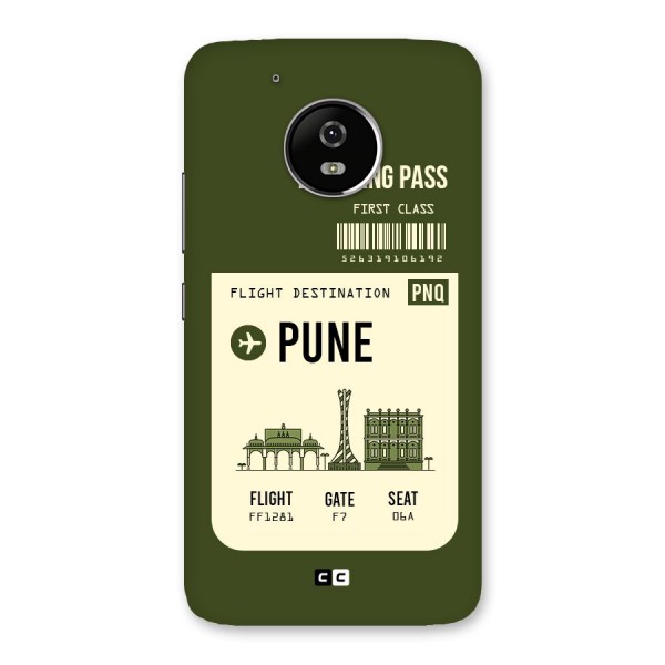 Pune Boarding Pass Back Case for Moto G5
