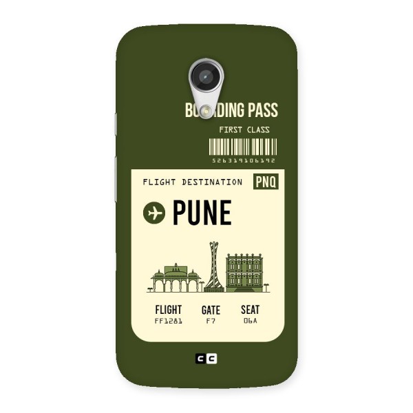 Pune Boarding Pass Back Case for Moto G 2nd Gen