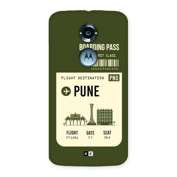Pune Boarding Pass Back Case for Moto X 2nd Gen