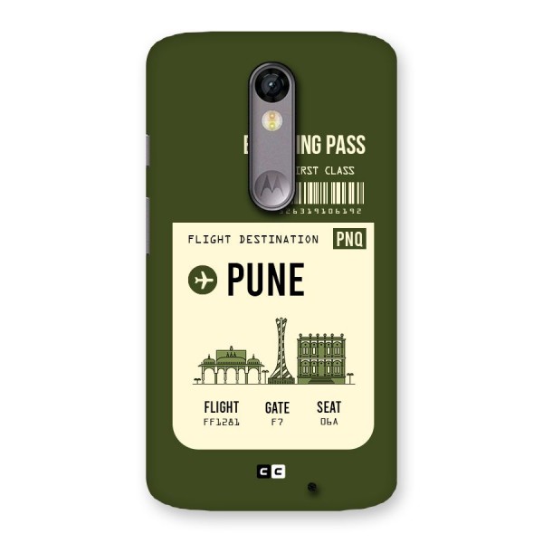 Pune Boarding Pass Back Case for Moto X Force