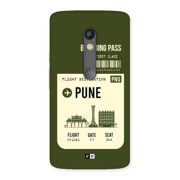 Pune Boarding Pass Back Case for Moto X Play