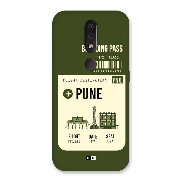 Pune Boarding Pass Back Case for Nokia 4.2