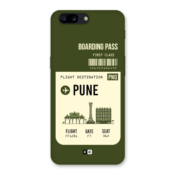 Pune Boarding Pass Back Case for OnePlus 5