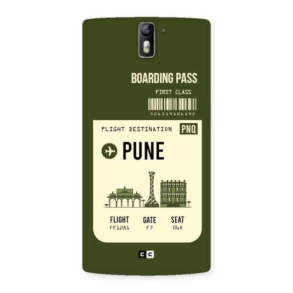 Pune Boarding Pass Back Case for One Plus One