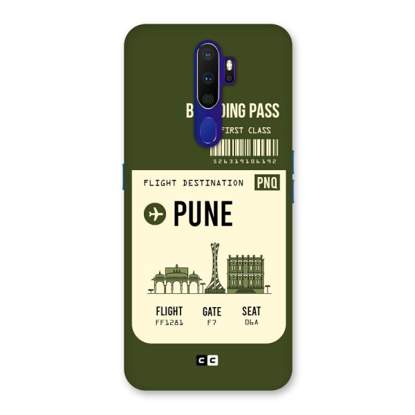 Pune Boarding Pass Back Case for Oppo A9 (2020)