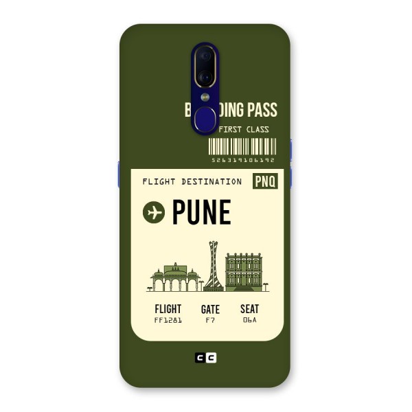 Pune Boarding Pass Back Case for Oppo F11