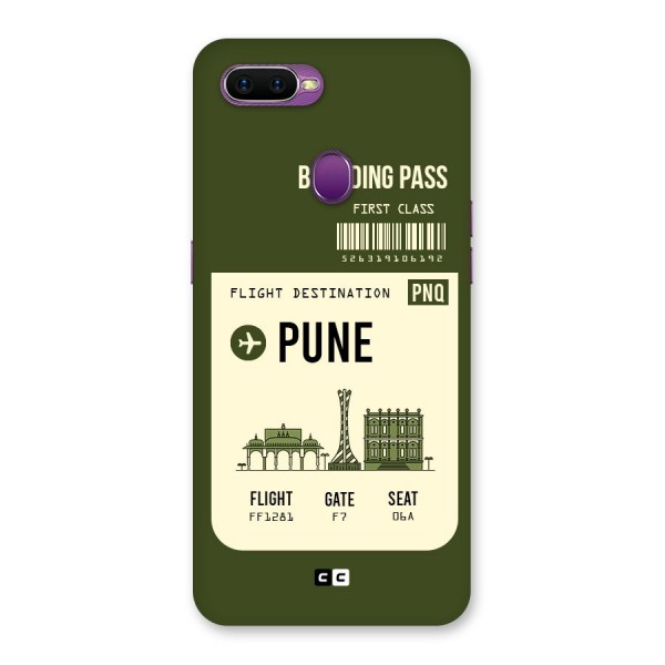 Pune Boarding Pass Back Case for Oppo F9