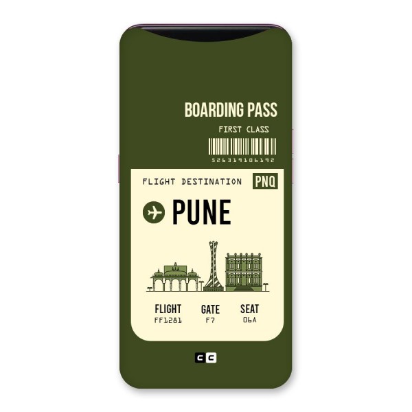 Pune Boarding Pass Back Case for Oppo Find X