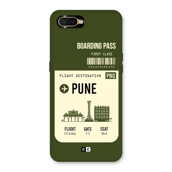 Pune Boarding Pass Back Case for Oppo K1