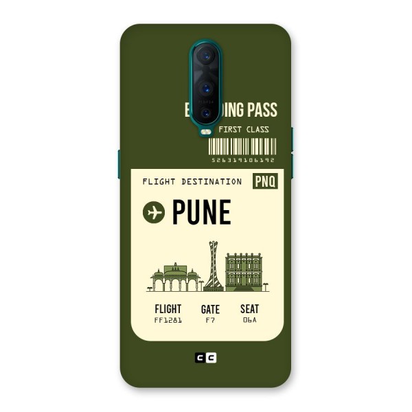 Pune Boarding Pass Back Case for Oppo R17 Pro