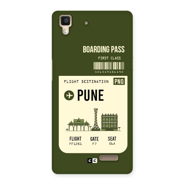 Pune Boarding Pass Back Case for Oppo R7