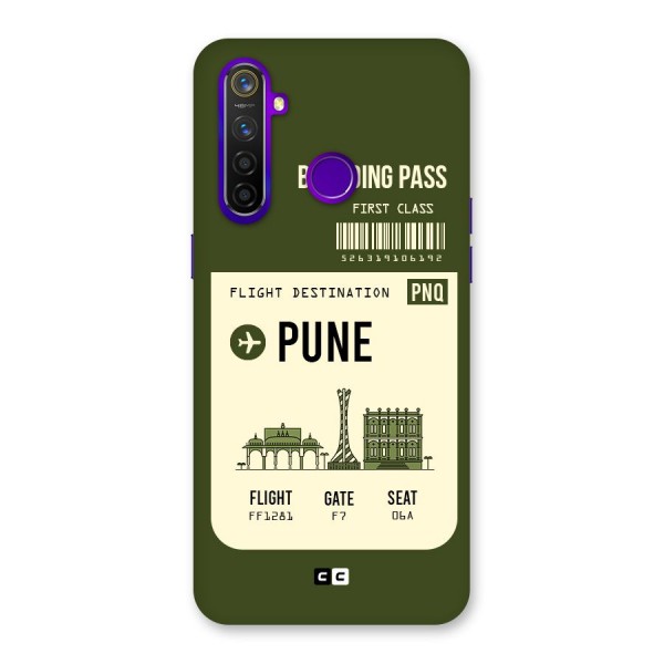 Pune Boarding Pass Back Case for Realme 5 Pro