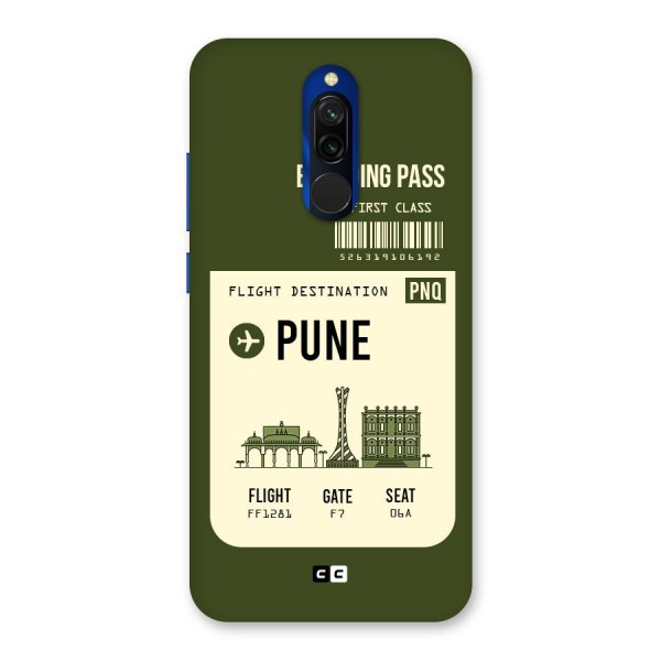 Pune Boarding Pass Back Case for Redmi 8