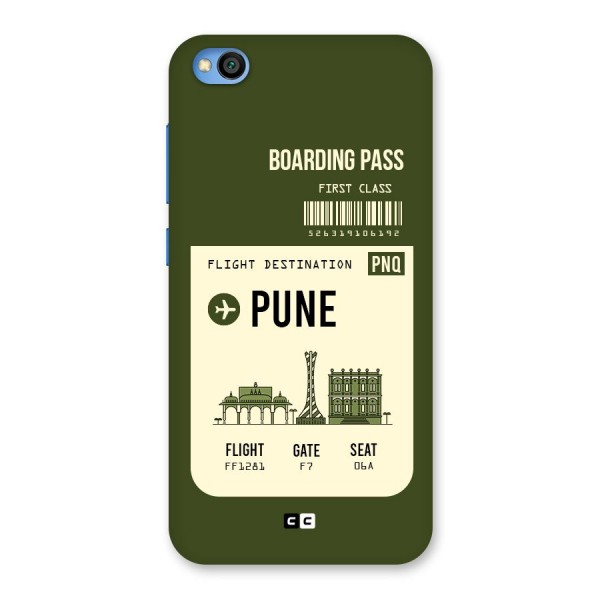 Pune Boarding Pass Back Case for Redmi Go