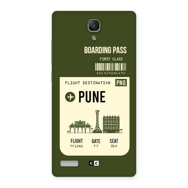Pune Boarding Pass Back Case for Redmi Note