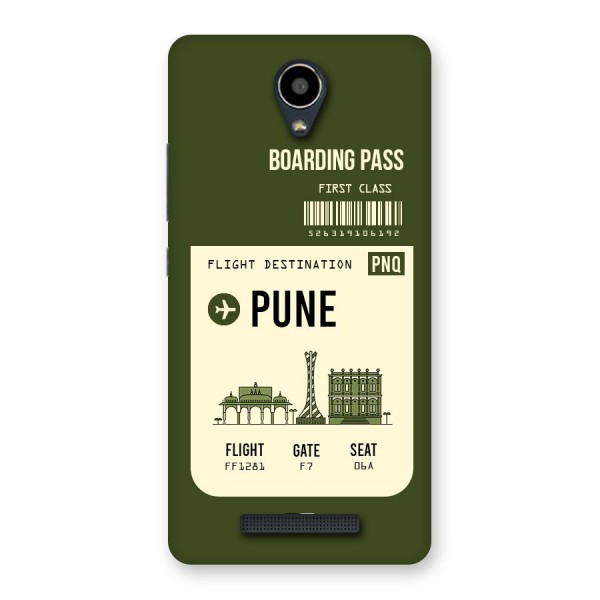 Pune Boarding Pass Back Case for Redmi Note 2