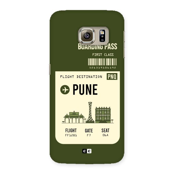Pune Boarding Pass Back Case for Samsung Galaxy S6 Edge