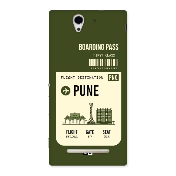 Pune Boarding Pass Back Case for Sony Xperia C3