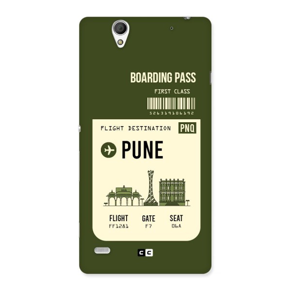 Pune Boarding Pass Back Case for Sony Xperia C4