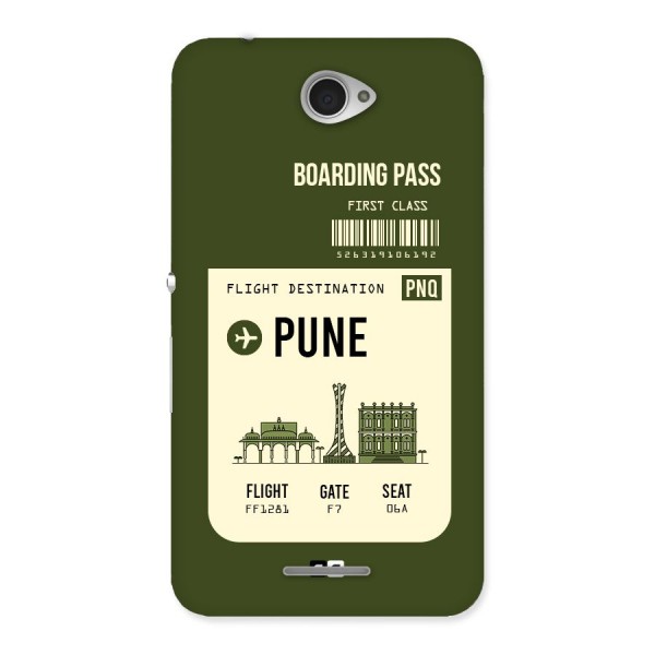 Pune Boarding Pass Back Case for Sony Xperia E4