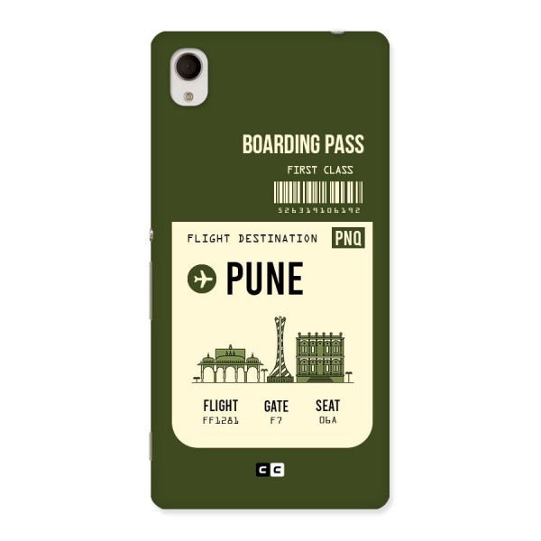 Pune Boarding Pass Back Case for Sony Xperia M4