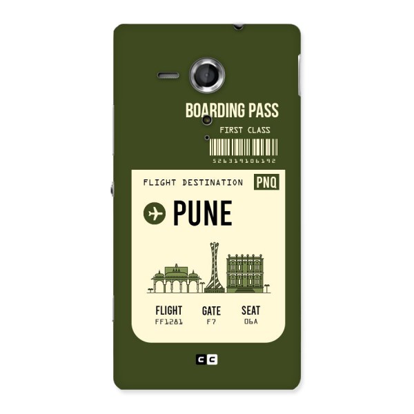 Pune Boarding Pass Back Case for Sony Xperia SP